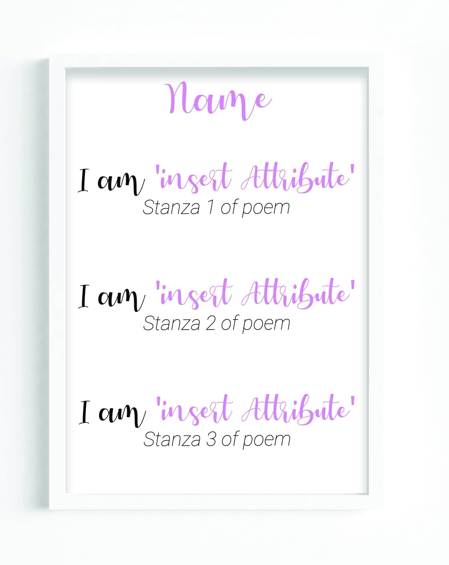 Affirmation / Wedding BESPOKE Poem