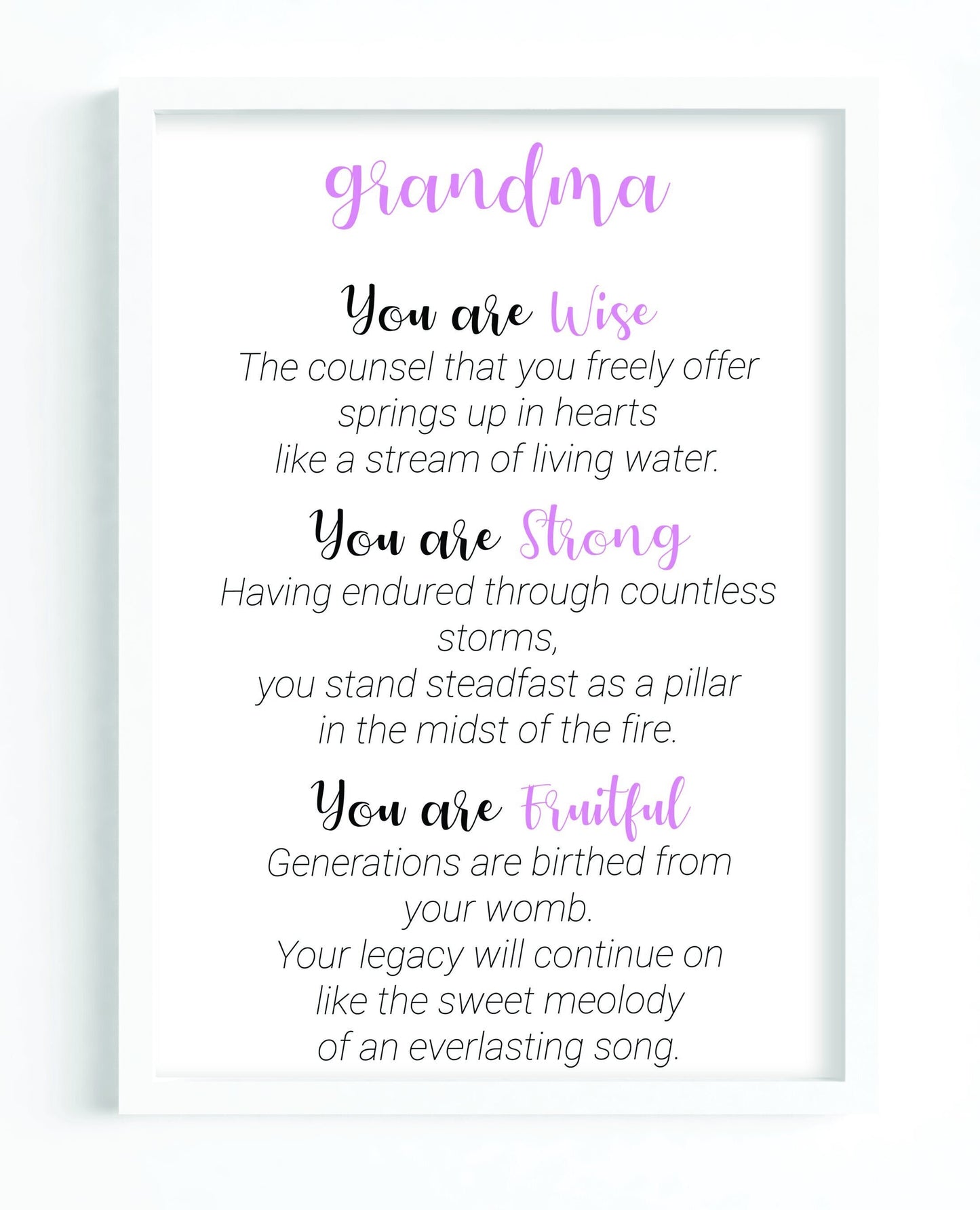 Grandma Poem