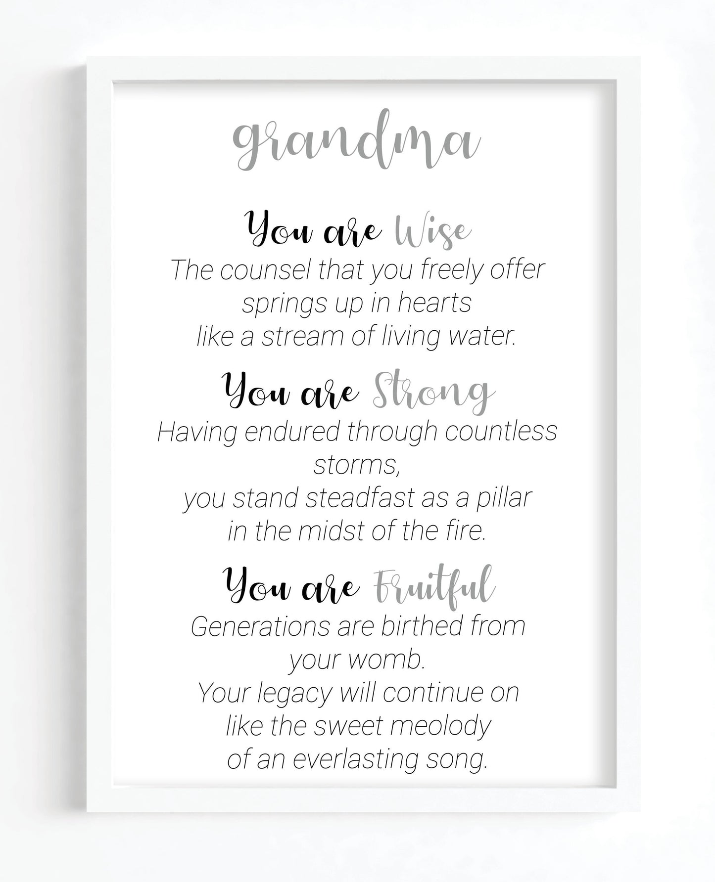 Grandma Poem