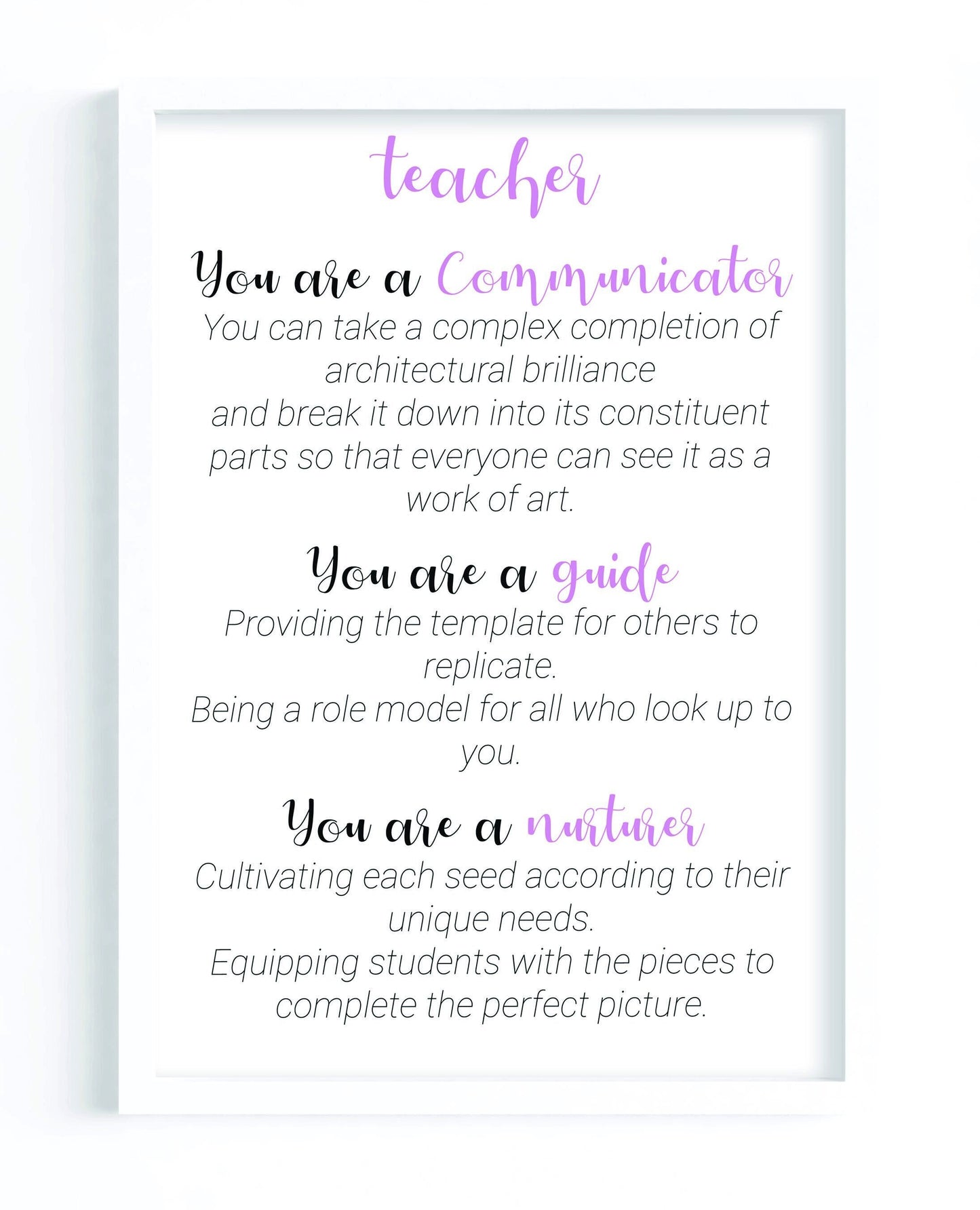 Teacher Poem