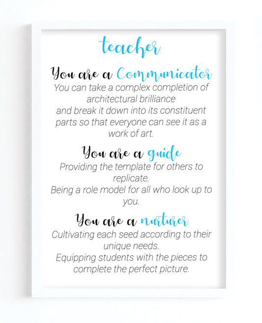 Teacher Poem