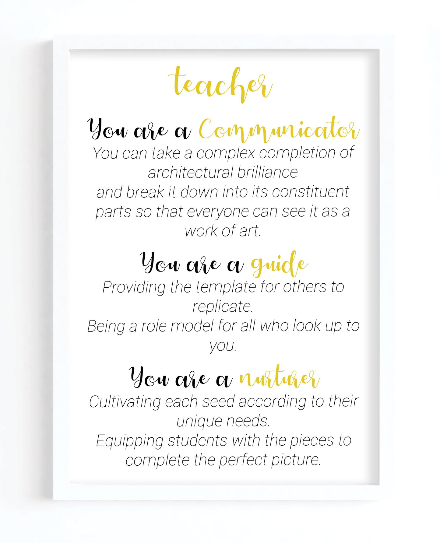 Teacher Poem