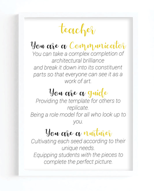 Teacher Poem