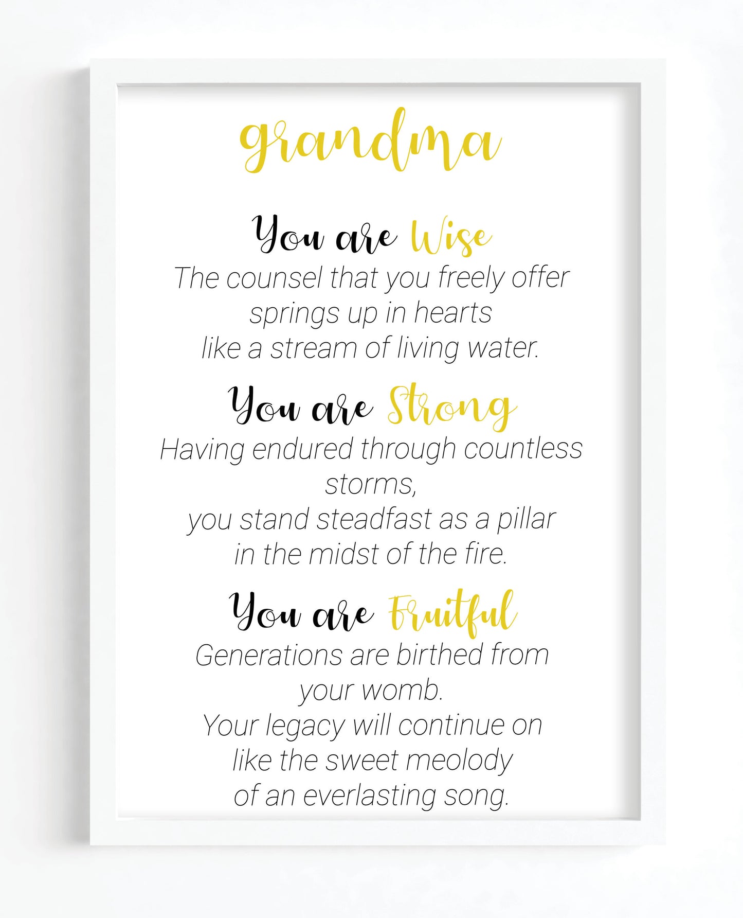 Grandma Poem