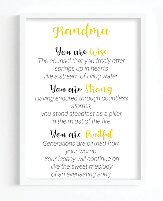 Grandma Poem
