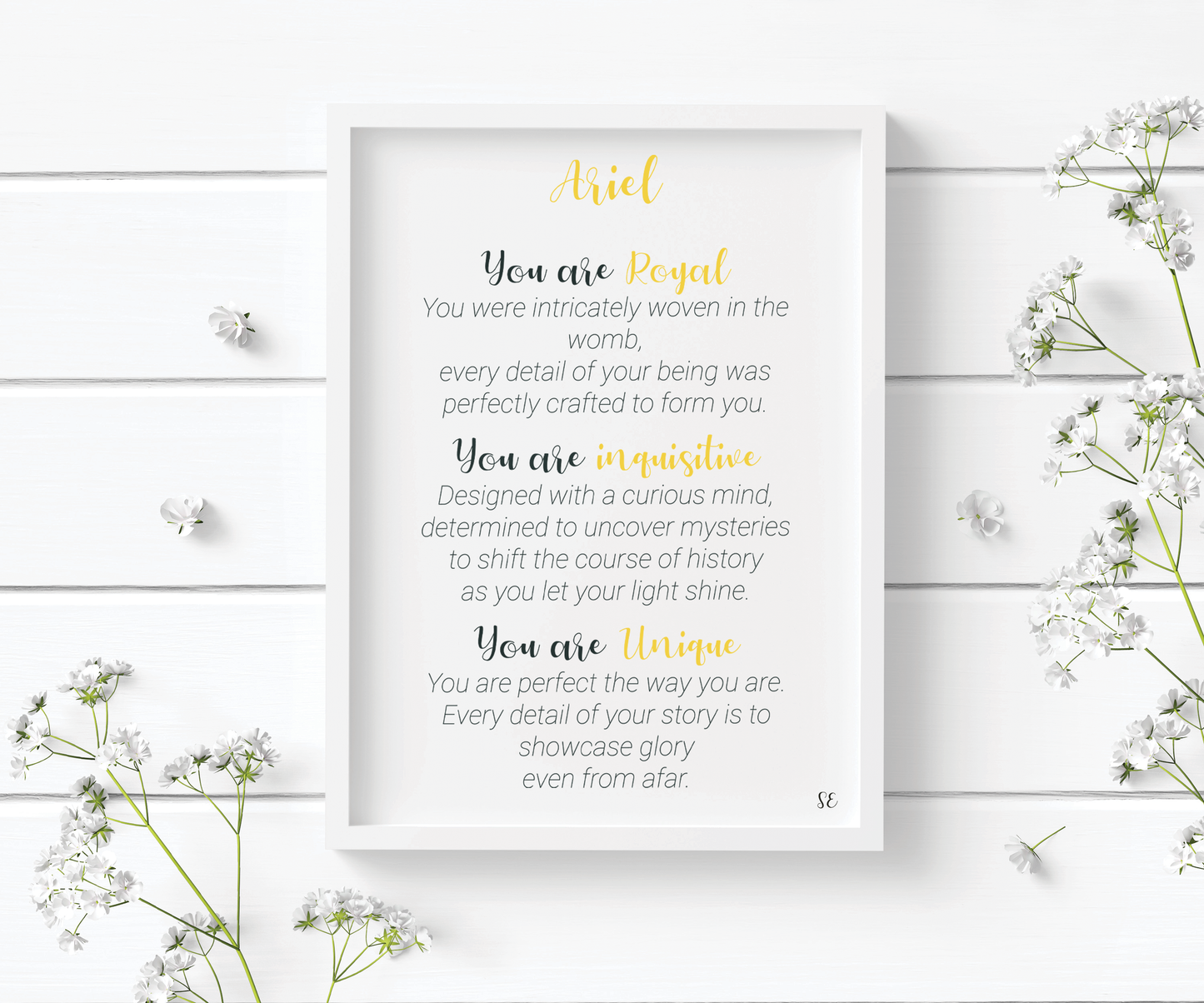 Affirmation / Wedding BESPOKE Poem